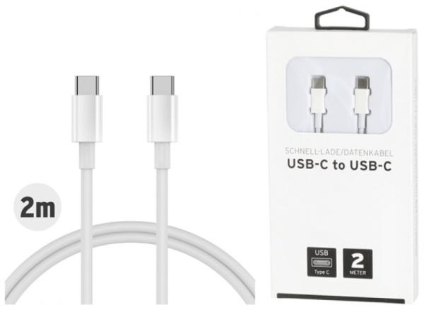 Ladekabel - USB-C auf USB-C / 2 Meter